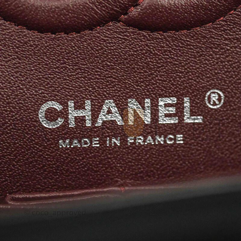 CHANEL MASTER SMALL CLASSIC FLAP BLACK LAMBSKIN (23*14*6cm)